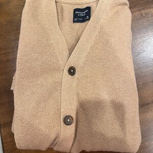 Abercrombie & Fitch Men's Cardigan in Tan